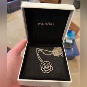 Pandora Shimmering Rose Necklace